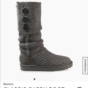 Ugg gray Cardy Boots size 7